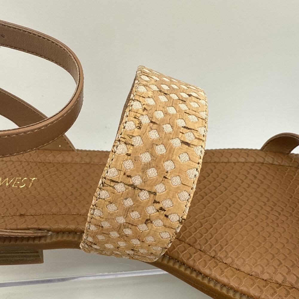 Nine West Xenosa Womens Beige Brown Sandals Size 10 NWB - Picture 4 of 11
